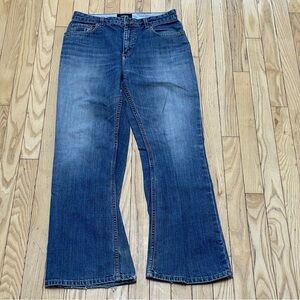 Nick(it) Distressed Bootcut‎ Men's Western Blue Jeans Size 30X30 Cowboy Casual